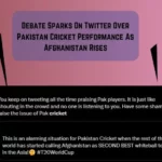 Debate Sparks On Twitter Over Pakistan Cricket Performance As Afghanistan Rises