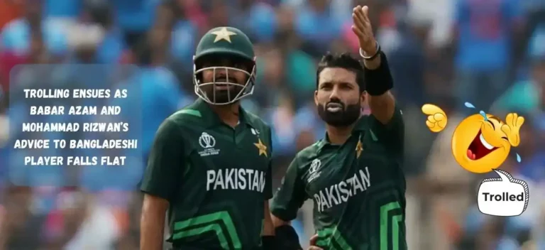 Trolling Ensues as Babar Azam and Mohammad Rizwan’s Advice to Bangladeshi Player Falls Flat