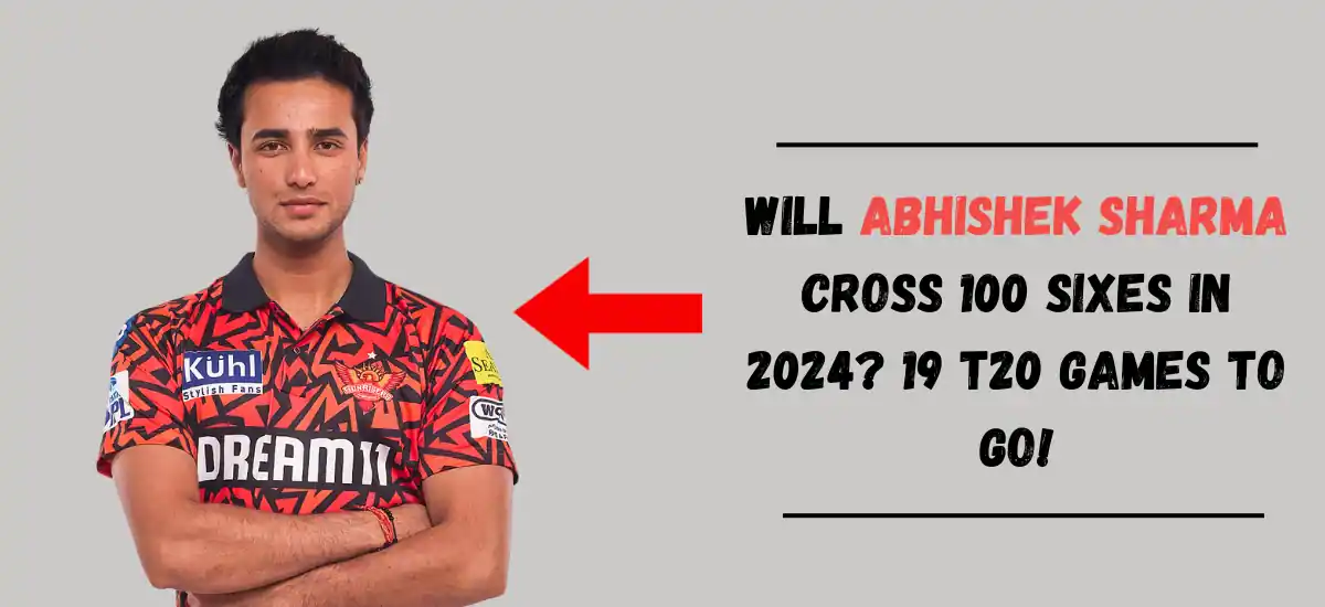 Will Abhishek Sharma Cross 100 Sixes in 2024