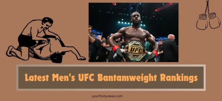 Latest Men's UFC Bantamweight Rankings